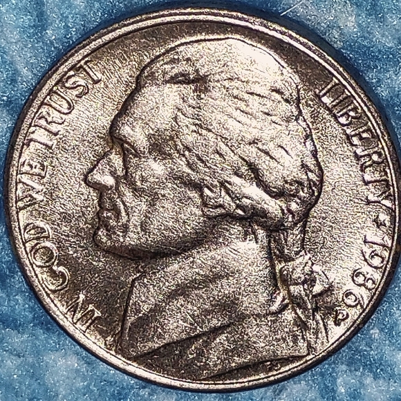 🔥1986 P Jefferson Nickel🔥-FS👌-DDO👌-DDR👌- BRILLIANT CONDITION❤️ - Picture 4 of 8